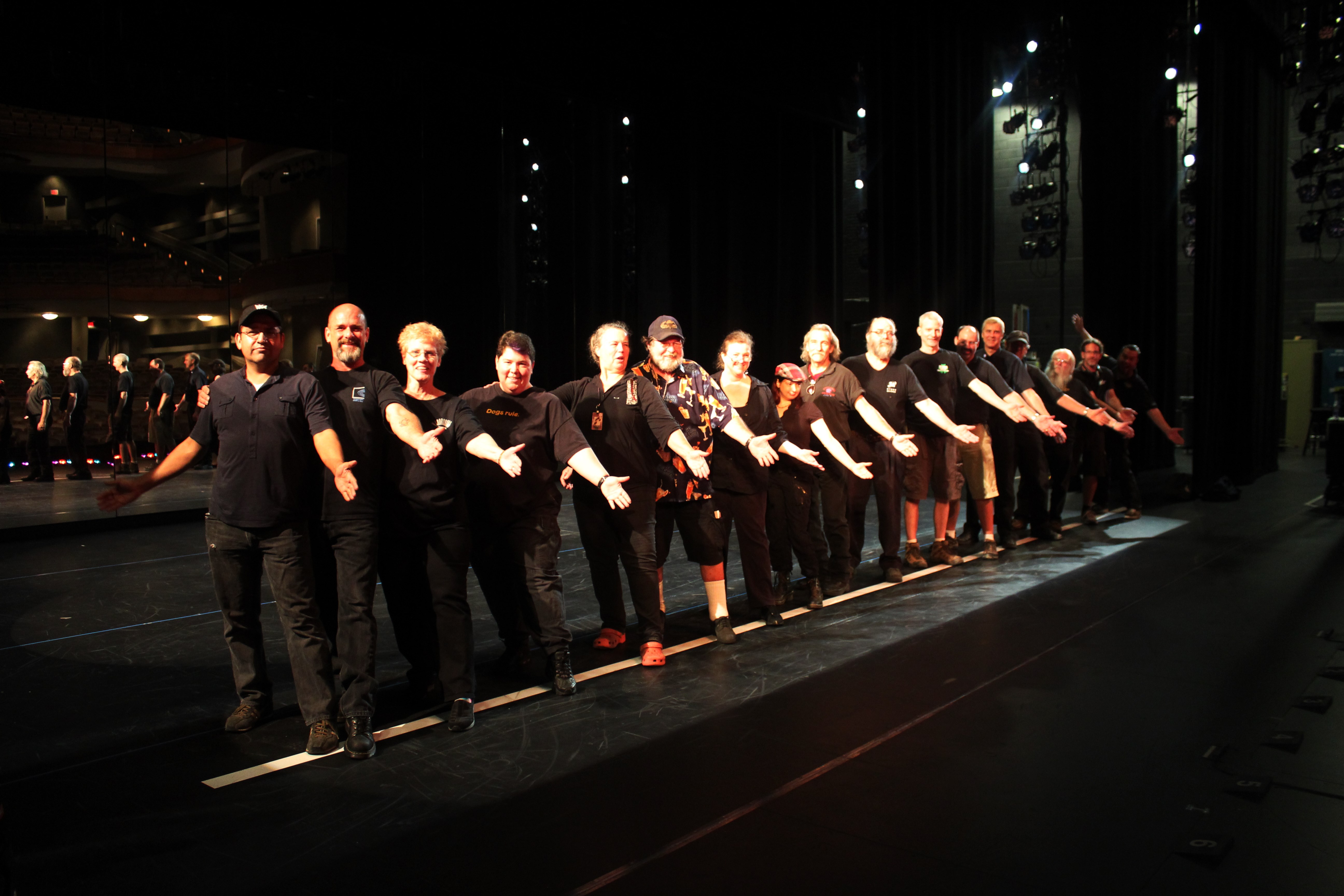 Crew photo from A Chorus Line, September 2013. Photo from Frank Cortez